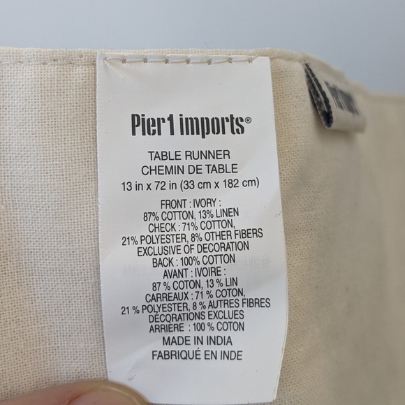 Pier 1 Imports Yellow Truck Embroidered Table Runner - Picture 3 of 5